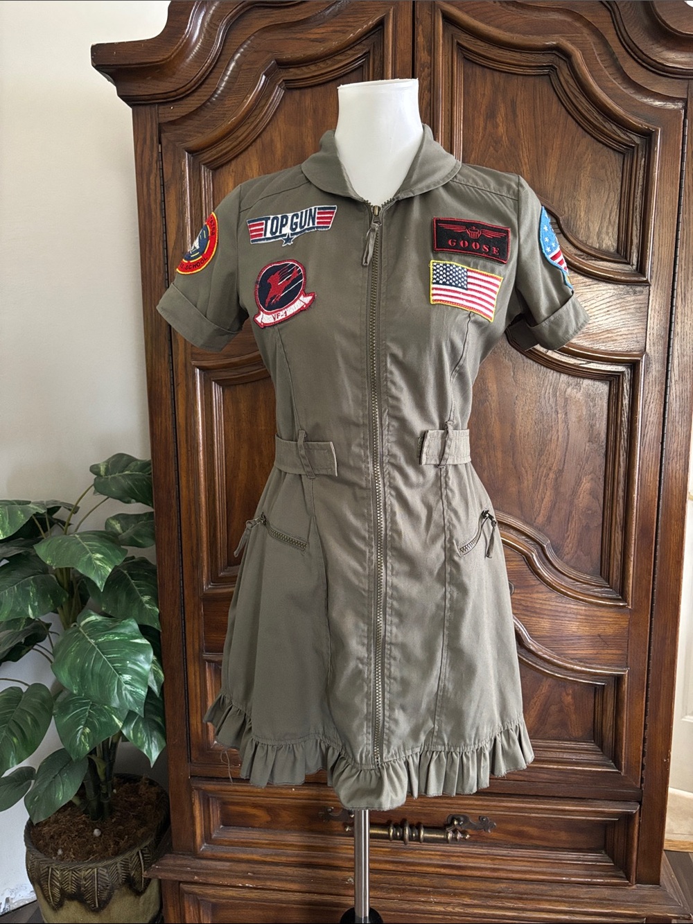 Top Gun Woman'S Flight Dress Costume